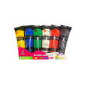 InstaOrder - Pack of 6 - Acrylic Color Set - 6 Basic Colors - 30ml Each Tube Paints KeepSmilling - For Artist Painting. 
