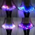 LED Glowing Light Flower Princess Tutu Skirts Fairy Costume For Girl Light Up Skirt Glow Headband Wedding Party Costume Cosplay. 