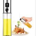 Sp Oil Sprayer  Stainless Steel  Transparent Glass  Spray Bottle. 