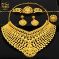 ANIID Luxury  Jewelry Sets for Women Party Dubai 24K Gold Color Necklace Set African Wedding Traditional Jewelry Gifts. 