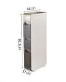 Narrow Slot Storage Cabinet, Toilet Slot Rack, Bathroom Drawer Organizer, Ultra Narrow Lockers, Kitchen Organization (White). 