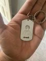 Picture  METALLIC KEYCHAIN WITH ENGRAVED NAME. 