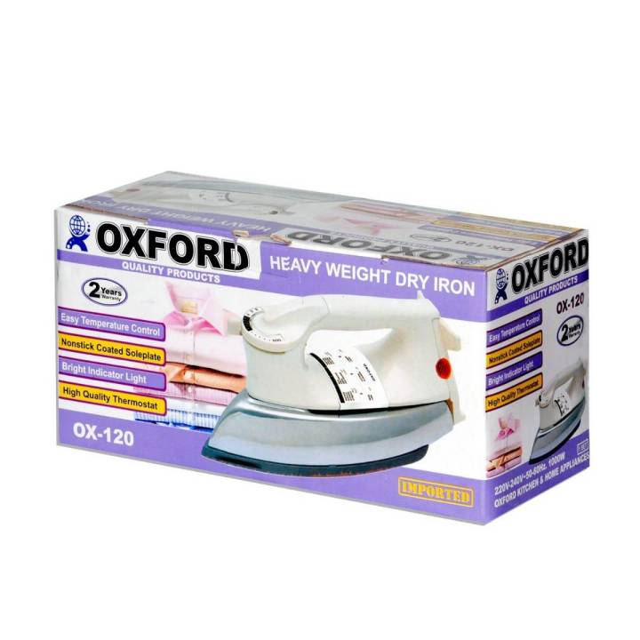 Oxford Appliances Oxford Ox-110 - Dry Iron - 1000 W - White