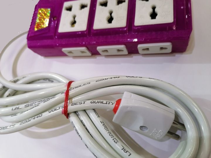 MILLAT%20Power%20Extension%20with%209%20Sockets%20(6%20simple%20+%203%20universal%20sockets)%20with%203%20meters%20long%20Copper%20wire%20-%20Made%20by%20Millat%20-%20Image%205
