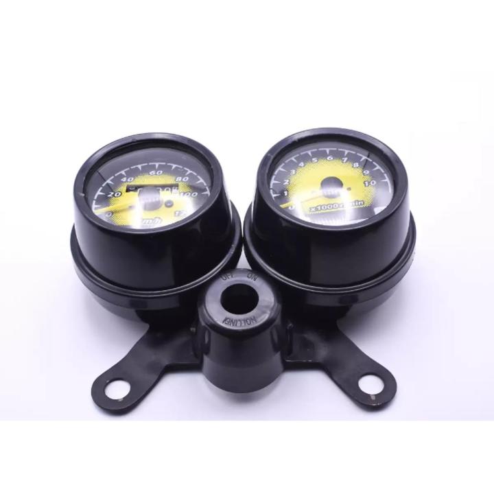Double Round Fancy Meter Speedometer RPM for Honda CG 125 Motorcycle