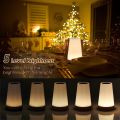 Auxmir Night Light, LED Touch Bedside Table Lamp, Remote Control Dimmable Light with RGB Color Changing, USB Rechargeable, Portable Lamp for Baby, Kids, Bedroom, Living Room, Camping [Energy Class G]. 