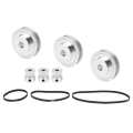 20 Teeth / 60 Synchronous Wheel 8mm Bore + 2GT‑200/280/400/mm Timing Belt. 