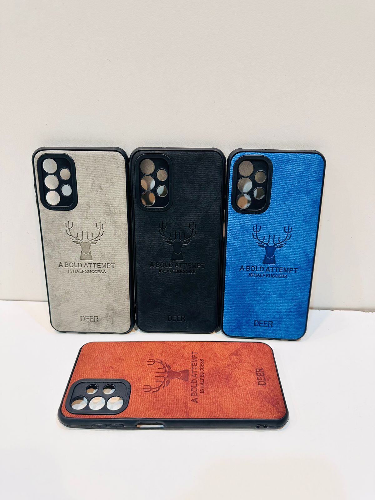 Lahore Mobile Case For Samsung A13 Hybrid Soft TPU Deer Pattern Leather Shockproof Case Cover - Samsung A13 Back Cover 3