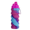 Collapsible Water Bottle, Creative Silicon folding bottle 500ML, Cycling Sports Large Capacity Portable Water Bottle, BPA free for gym for girls. 