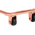 2X Mini Double Layers Shopping Cart Model Wrought Iron Supermarket Trolley Metal Rose Gold Storage Basket Rose Gold. 