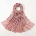 Women Muslim Crinkle Hijab Scarf Femme Musulman High Quality Cotton Headscarf Islamic Hijabs for Woman Long Shawls and Wraps. 