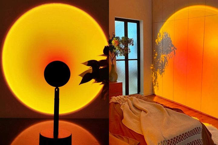 USB Sunset Led Projector Night Light Sunlight Projector Desk Lamp For Bedroom
