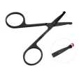 Small and Manual Stainless Steel Nose Hair Cut Round Head Scissor. 