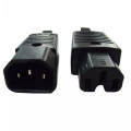 IEC Straight Cable Plug Connector 3 Pin AC Socket C13 C14 Black Male&Female Plug Rewirable Power Connector 10A 250V. 