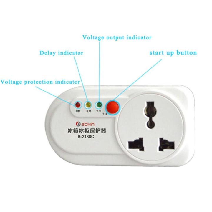 Voltage Protector B-2188 low & high best voltage protection Automatic Voltage Protector for LED TV / Refrigerators / Laptops / Air Conditioners / Oven And All other Home Appliances.
