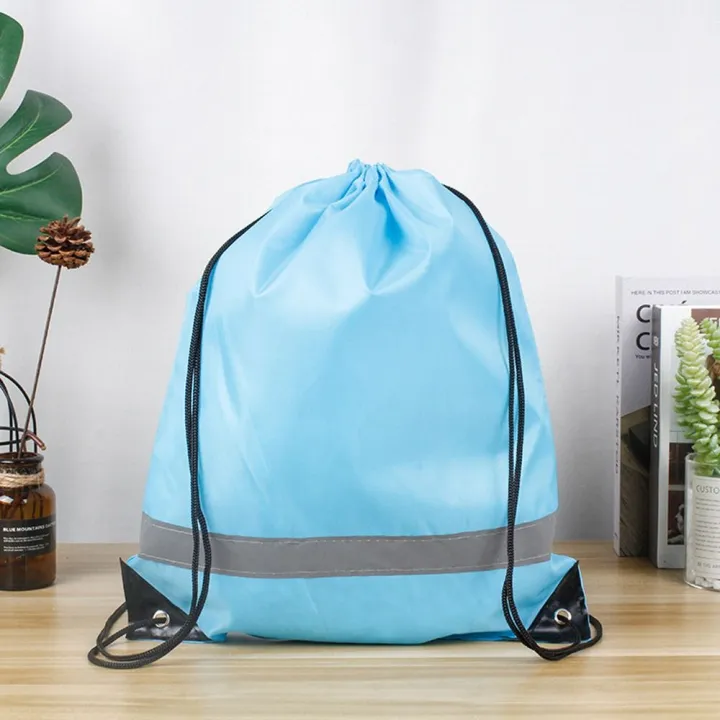 %E3%80%90Factory-direct%E3%80%91%20Simple%20Reflective%20Stripe%20Drawstring%20Gym%20Backpack%20210D%20Polyester%20Solid%20Color%20Nylon%20Sports%20Shoulder%20Bag%20Waterproof%20Portable%20Fitness%20Handbag%20Travel%20-%20Image%207