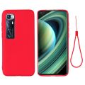 For Xiaomi Mi 10 Ultra Pure Color Liquid Silicone Shockproof Full Coverage Case. 