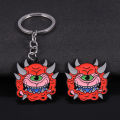 Game Doom Eternal Cacodemon Cute Cartoon Enamel Alloy Metal Keychain Keyring Key Chain Bag Clothes Coats Lapel Badge Brooch Pin. 