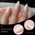 100pcs Almond Shape Transparent / White Color Artificial Nails Nails kit Acrylic Nails Transparent Artificial nail.. 