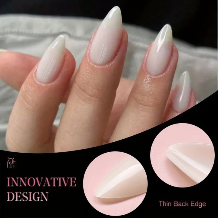 100pcs%20Almond%20Shape%20Transparent%20/%20White%20Color%20Artificial%20Nails%20Nails%20kit%20Acrylic%20Nails%20Transparent%20Artificial%20nail.%20-%20Image%208