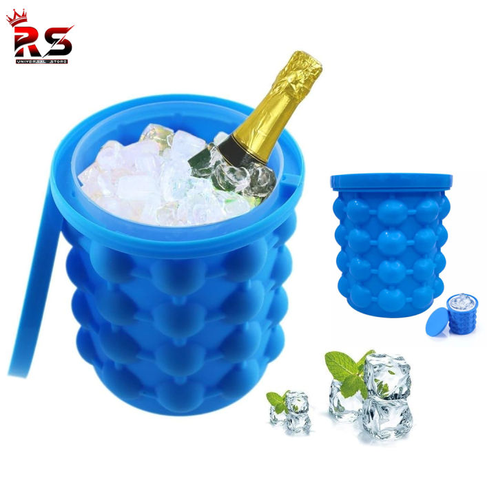 Silicone Pop Ice Cube Maker Genie (with Box Packing) | Silicone Ice Genie Cube Maker (Boxed Edition) | Ice Genie Silicone Pop Cube Maker (Boxed Set) | Magic Ice Cube Maker Genie (with Box Packaging) | Rs universal Store