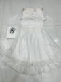 Two Layer Border chiffon Front & Back Lace work Long Flare Maxi With Plain Dupatta 3 pieces dress for girls. 