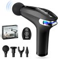 Massager Gun Pro Deep Tissue Therapy Pain Relief Rechargeable Muscle Massager Gun with LCD Display Silent Brushless Motor Percussion Gun 2 Modes 8 Speed Extended Handle Obsidian Black. 
