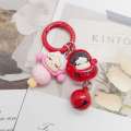 LUCHY WATCHES Cartoon Keychain Cute POPMART Pendant Labubu Ice Cream Bag Decoration Gift. 