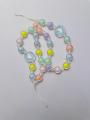 Colorful Flower Beaded Mobile Phone Charm Strap Chain Lanyard Women Girl Jewelry Phone Holder Beads Pendant Cherry - Mobile Charm. 