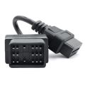 Car OBD II Cable for Toyota 17Pin to 16Pin OBD 2 Female Diagnostic Connector for Toyota 17 Pin OBDII Adapter. 