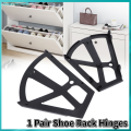 【BestGO】Home Plastic Hollowed Two Layers Shoe Rack Hinge Pull Down Mechanism Shoe Cabinet Shelf Rack Holder Accessories. 