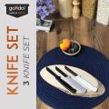 Knife Set - 3 Knife Set [Extra Sharp] (Made in Turkey). 