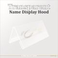 Name Display Holder for Office - Name Display Hood - Office Table Name Display - Acrylic Table Name Plate - Name Display - Transparent Name Holder - Name Plate for Office - Alpha Galaxy Shop. 