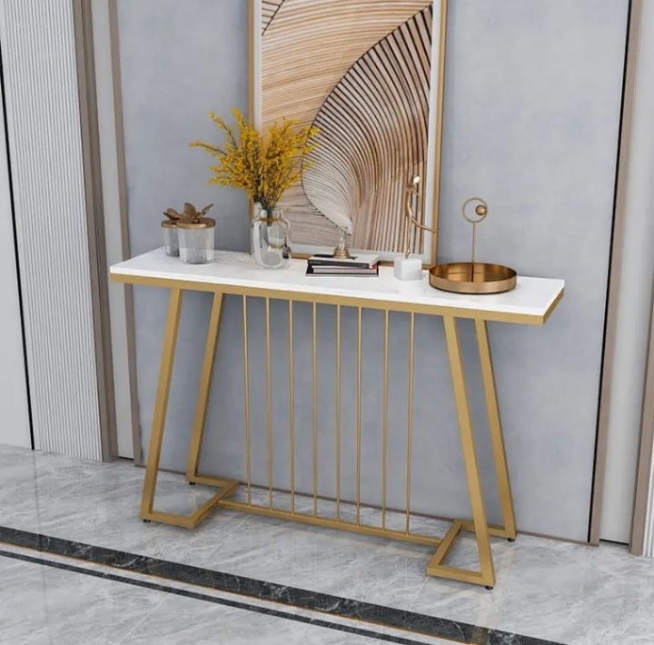 New%20Console%20Table%20in%20Golden%20Finish%20with%20Laminated%20Marbel%20Effect%20Wood%20Top%20For%20Living%20Room,%20Hallway%20&%20Entryway%20Table%20-%20Image%203