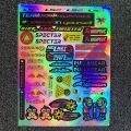 Reflective Holographic Helmet Stickers Set For AGV KYT EVO SHOEI NHK ARAI LS2. 