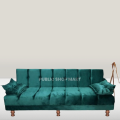 Sofa CumBed 3 Seater Green  Valvet & Custumize Colours Special offer Available. 