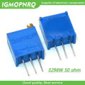 10Pcs/lot 3296W-1-500LF 3296W 500 50 ohm Top regulation Multiturn Trimmer Potentiometer High Precision Variable Resistor. 