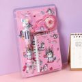 Cute Cartoon Stationery Set For Girls Boys Stationery Items For Girls Boys Pencil Box, Pencil Case, Geometry Pouch, Crayons Colors Early Learning School Stationery In Unicorn, Frozen, Hello Kitty, Spiderman, McQueen Car Gift For Girls & Boys. 