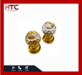 Crystal Curtain Rod End Cap – Golden| Decorative Crystal Rod Cap for Home & Office. 