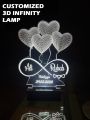 Couple Name Heart Shape Customized 3d illusion Lamp for couples | A perfect personalized gifts for all occasions Valentines gifts, Christmas Gifts | A perfect gift for him, her, father, mother, husband, wife, boyfriend, girlfriend. 