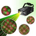 Mini Laser Stage Lighting Sound Active Multi-Pattern Green Red Stage Lighting Show Wedding Dance Bar Party. 