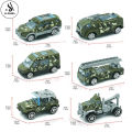 Alloy Military Army 6 Pcs Metal Body Die-Cast Vehicles Playset For Kids 1:64 - Each Size Approx. 3 Inches - High Quality Alloy Military Army Die Cast Car Set - Pack of 6 Military Army Racing Car Vehicle Model Kids Toy Trucks. 