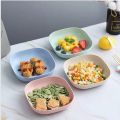 10 Plates with Stand Multi-function Spit Bone Dish Household Food Grade Plastic Spit Bone Dish Round Square Set Dining Table Garbage Plate. 