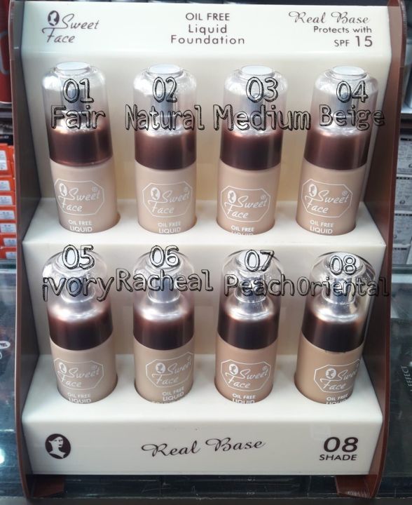 Sweet%20Face%20Oil%20Free%20Liquid%20Foundation%2055ML%20100%25%20Waterproof%20Protect%20With%20SPF%2015%20(Natural%2002)%20-%20Image%203