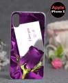Apple iPhone X Mobile Cover Love Style - Purple. 