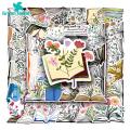 Green Home Laptop Stickers Waterproof Cartoon Decal Hand Account Journal Album Stickers. 