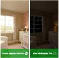 silver tintt glass film / black tintted glass paper / heat protection film / window paper. 