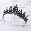 2023 new wedding hair tiara Crystal Bridal Tiara crown silver color diadm veil tiaras wedding hair headpieces head jewelry gift. 