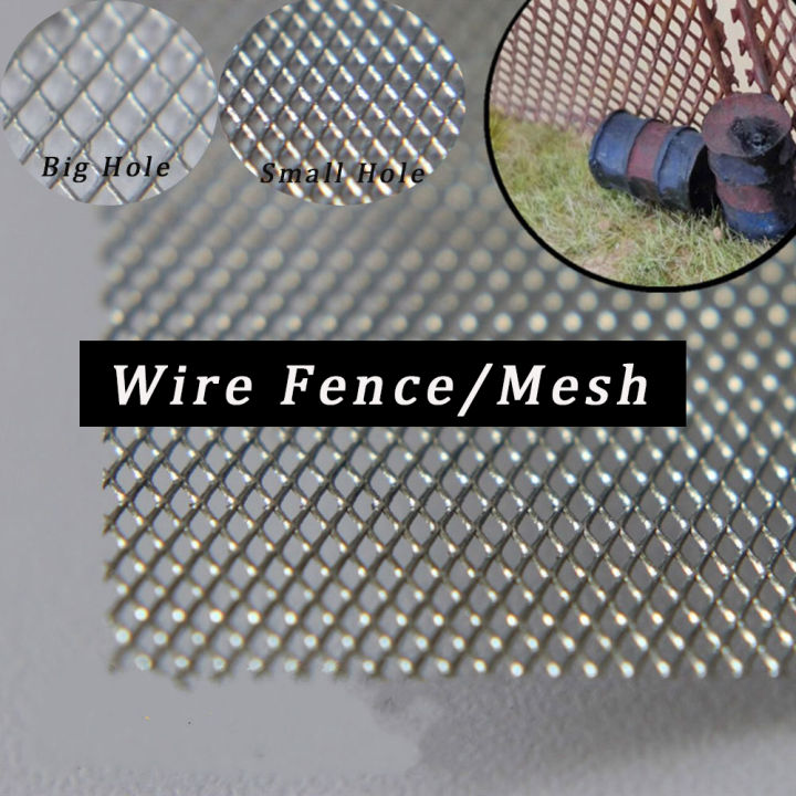 Mini Wire Mesh 1pc 10*24cm Miniature Metal Mesh Ho Railway Train Barbed Wire Fence ...