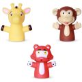 Pack of 5 Finger Puppets For Kids Hand Puppet Animal Learning Toy, Toddlers Rubber Toys For Baby Girl & Boy Finger Rubber Finger Puppet Toys Gifts For Children Story Telling Toys. 